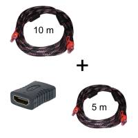 Foto del baner flotante de Cable hdmi de 15 metros  10 m + 5 m + unión