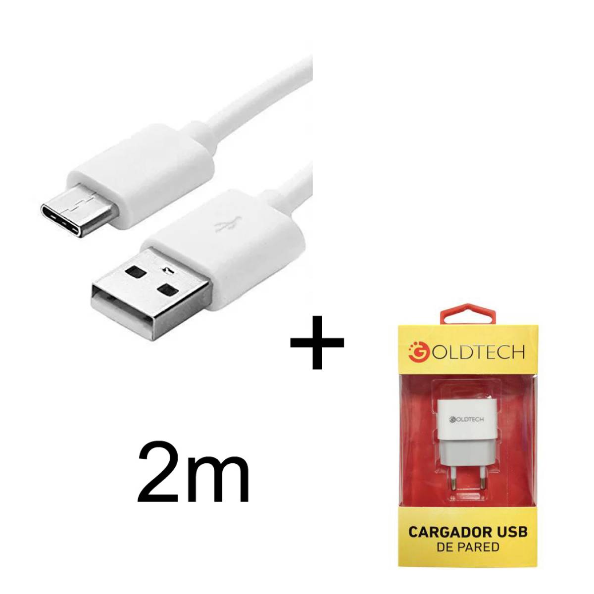 Imagen adicional 1 de Cargador rapido + cable usb tipo c de 2 metros fast