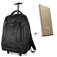 Foto del baner flotante de Mochila notebook ruedas carrito + power bank Klip