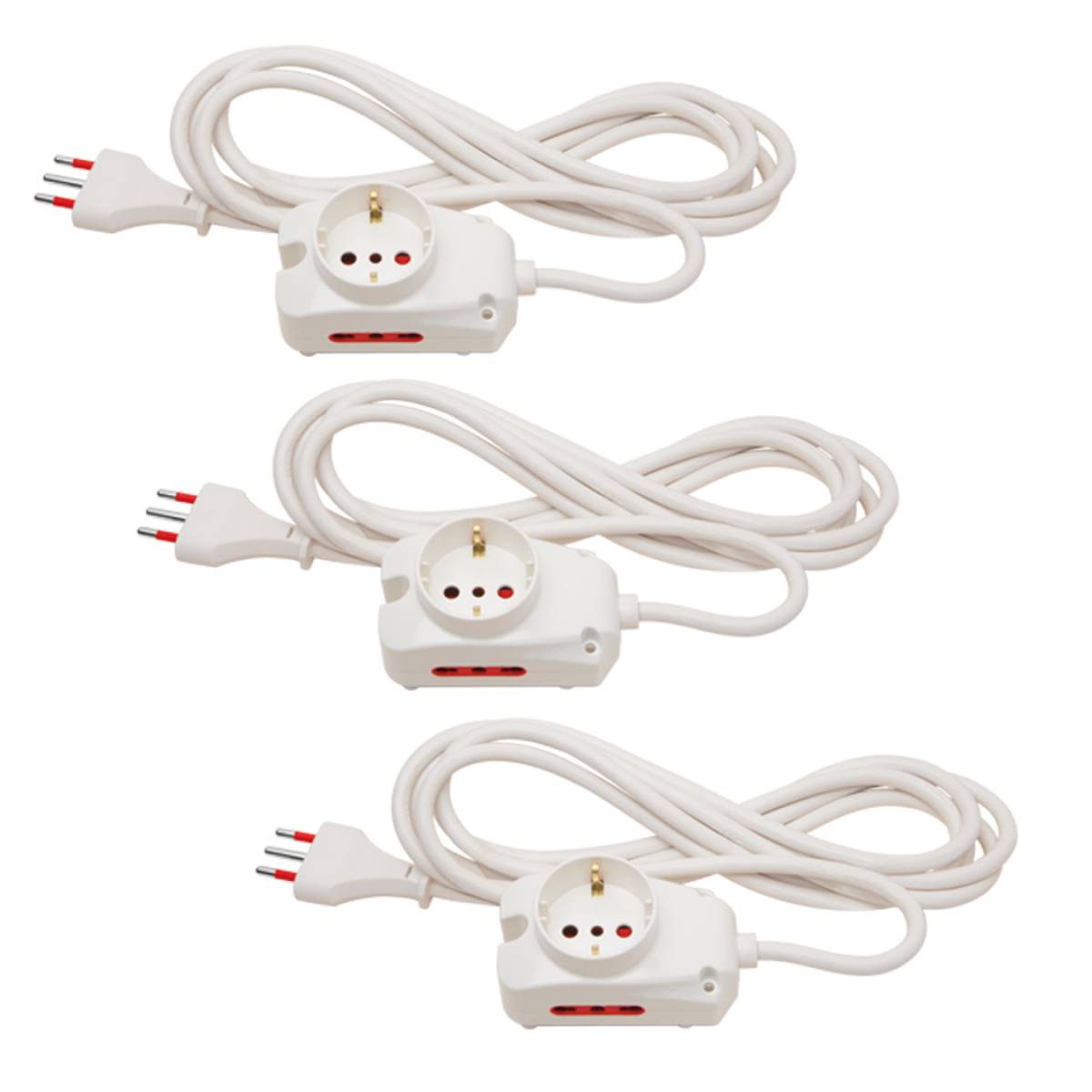 Imagen adicional 1 de Pack de 3 Zapatillas alargues Conatel 3 Metros Cable