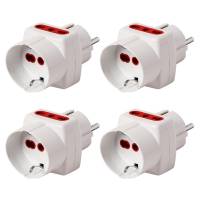 Foto del baner flotante de Pack de 4 Adaptador Conatel Schuko + 2L a Schuko