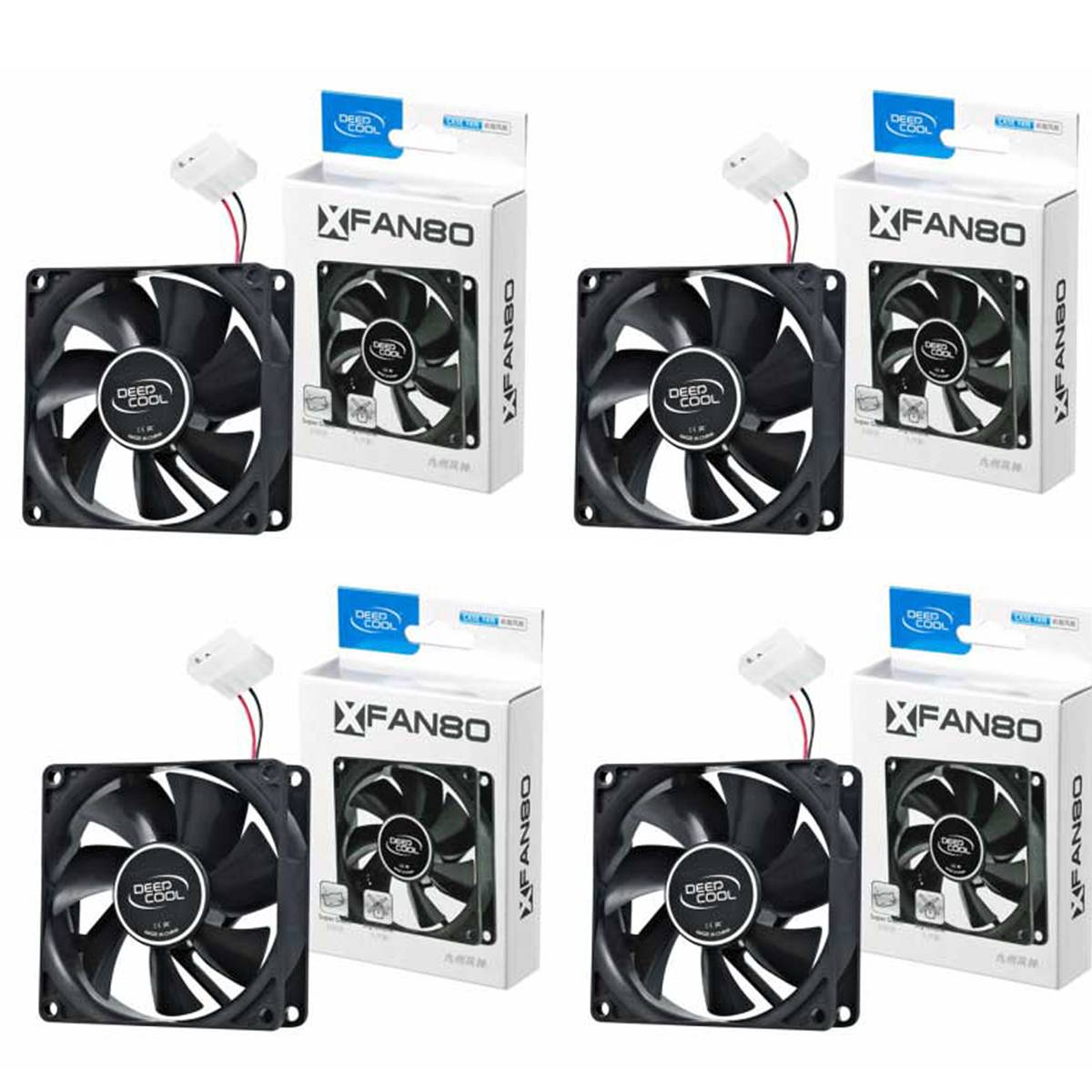 Imagen adicional 1 de Pack de 4 fancooler de 8 cm para pc