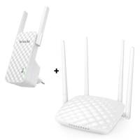 Foto del baner flotante de Router Wifi 4 Antenas + Extensor repetidor wifi Tenda