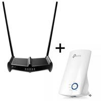 Foto del baner flotante de Router rompe muros tp-link + extensor wifi pura potencia