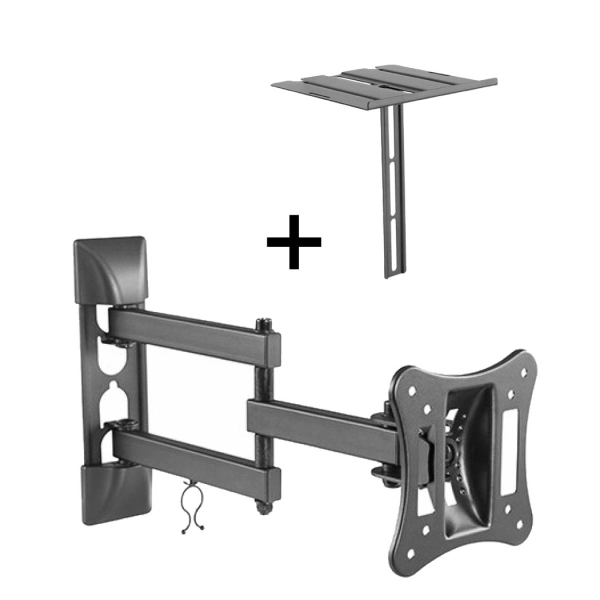 Imagen adicional 1 de Soporte movil para tv - monitor led de hasta 24 + canalera