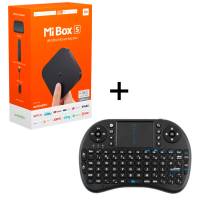 Foto del baner flotante de Tv box Xiaomi Mi box S + teclado inalámbrico tv led