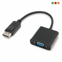 Foto del baner flotante de Adaptador DisplayPort M a VGA H / 15cm - Negro | Anbyte