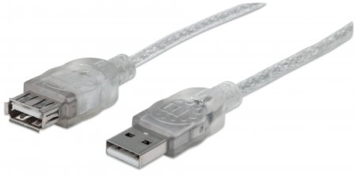 Imagen adicional 1 de Cable extensor usb A 2.0 Manhatan 1.8 m