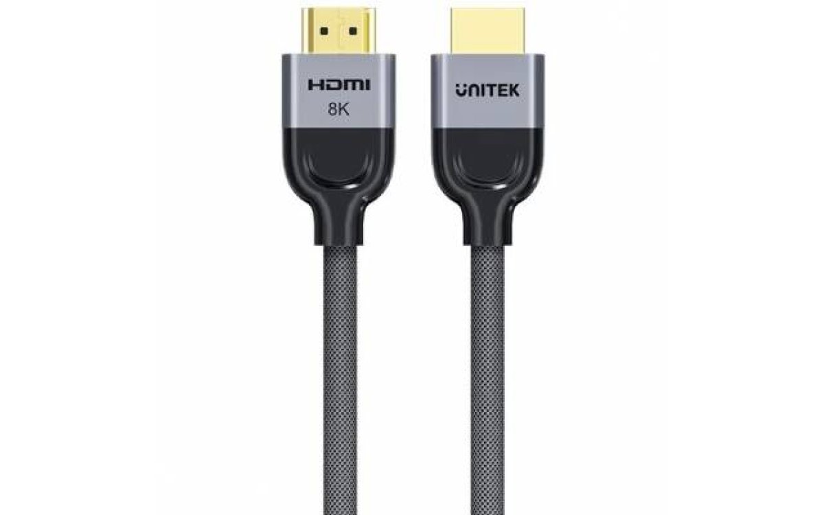 Imagen adicional 1 de Cable HDMI 2.1 Unitek 8K trenzado 1m Hasta 48Gbps