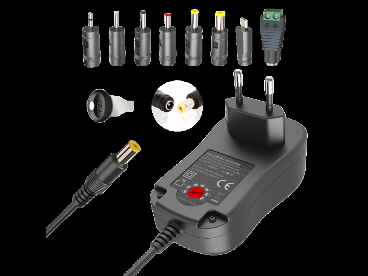 Imagen adicional 1 de CARGADOR TRANSFORMADOR HAVIT UNIVERSAL CON FICHAS INTERCAMBI