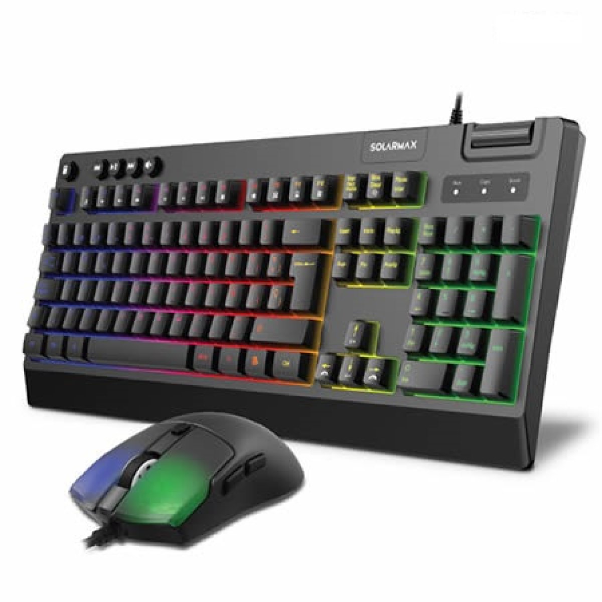 Imagen adicional 1 de COMBO TECLADO+MOUSE GAMER | RGB | GC2P8200 | SOLARMAX