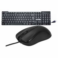 Foto del baner flotante de Combo teclado y mouse con cable conexión USB