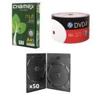 Foto del baner flotante de Dvd -r Hp Printable Bulk 50 + 500 Hojas + 50 Cajas 7mm