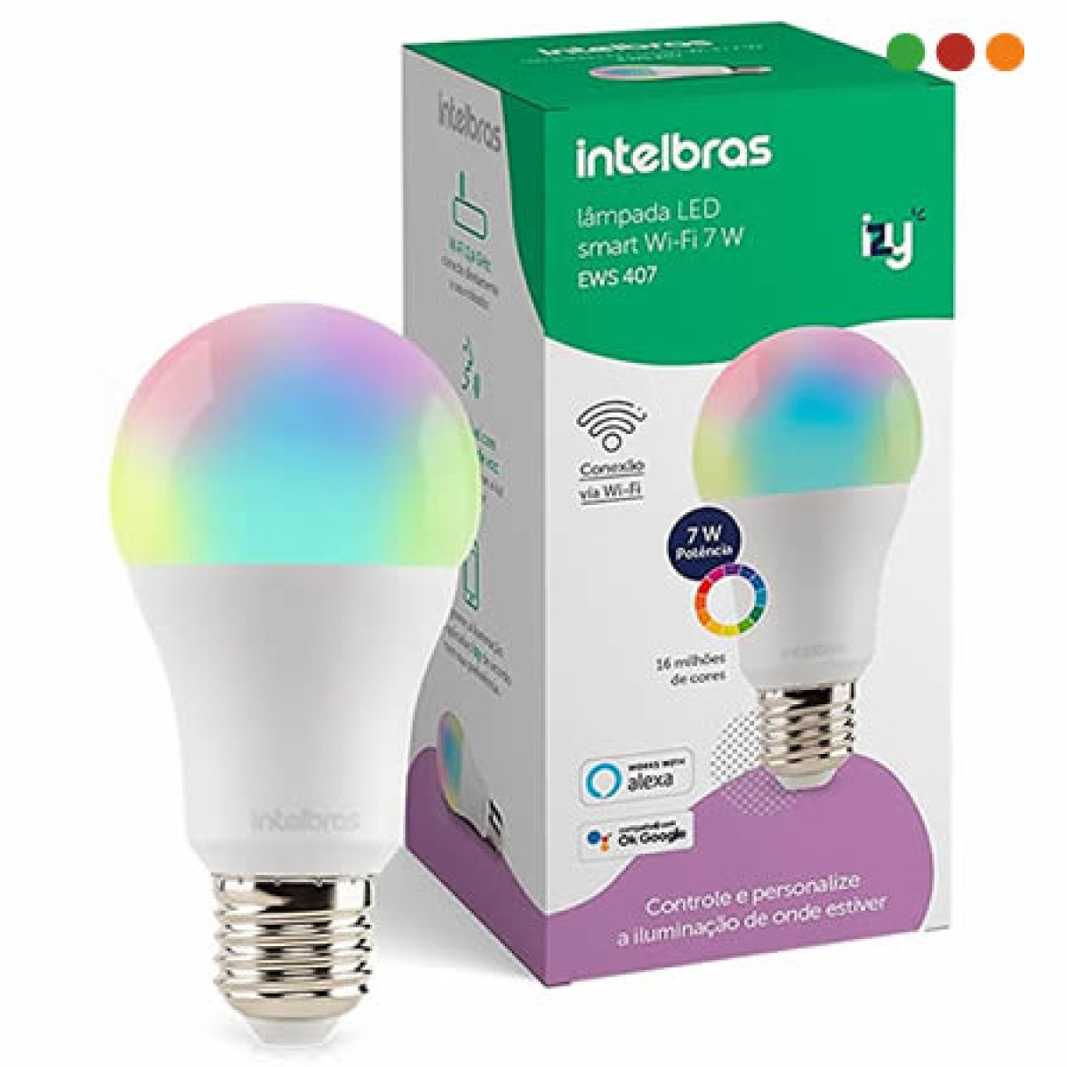 Imagen adicional 2 de Lampara LED WiFi SMART | 10 Watts | RGB | EWS 410 izyIntelb