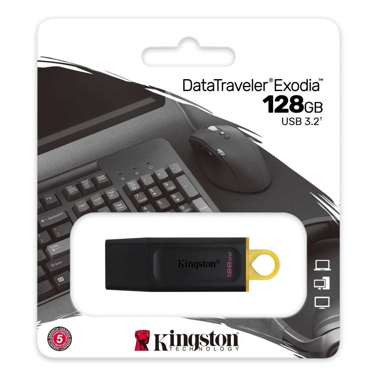 Imagen adicional 3 de Pendrive Kingston 128 GB DataTraveler Exodia   USB 3.2 de