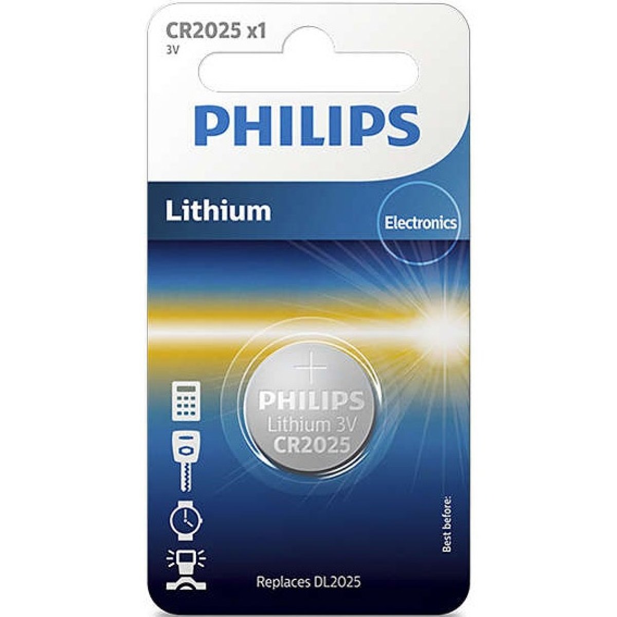 Imagen adicional 1 de Pila de Litio Philips CR2025 3V . Modelo CR2025/97.