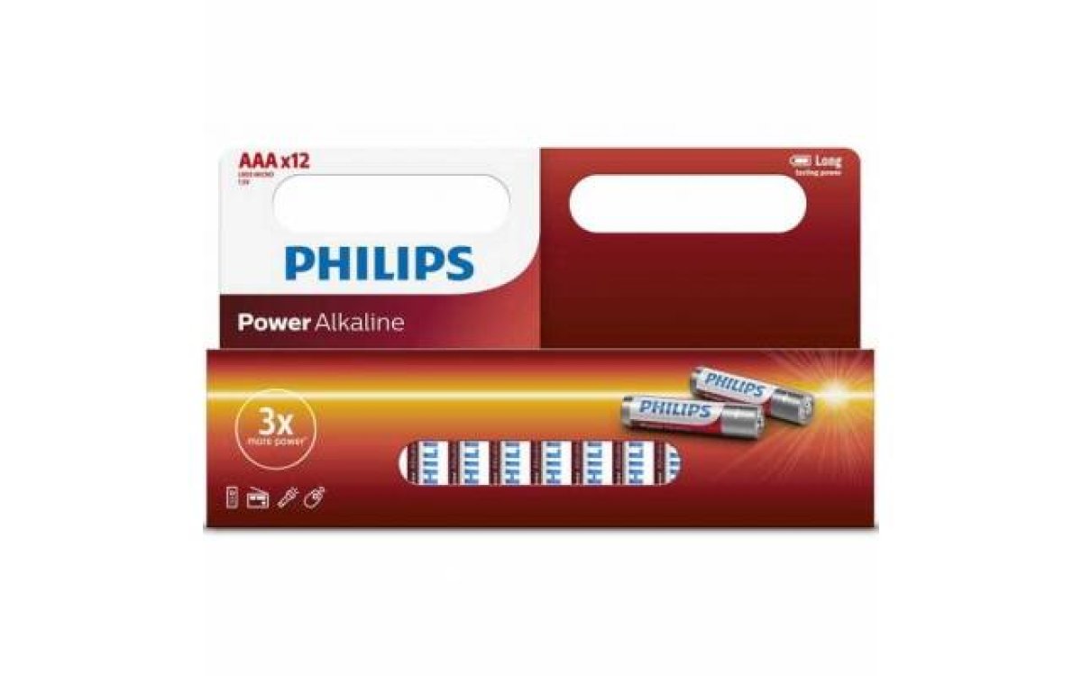 Imagen adicional 1 de Pilas alcalinas Philips AAA x 12
