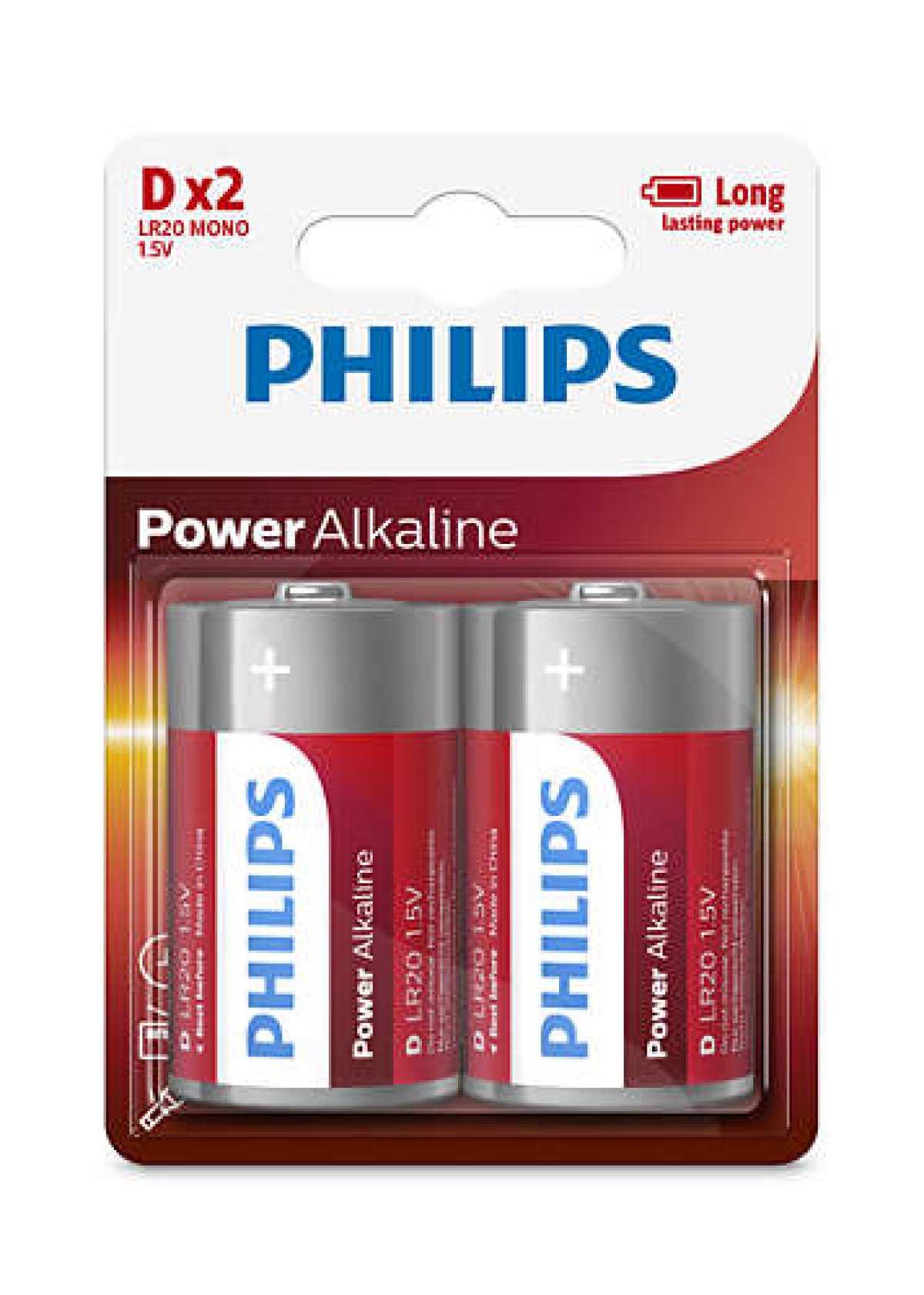 Imagen adicional 1 de Pilas alcalinas Philips D x2 Nuevo. Modelo LR20P2B/97.