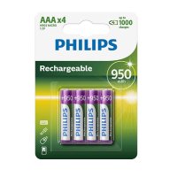 Foto del baner flotante de Pilas recargables Philips AAA 950mAh X4 Nuevo. Modelo R03B4A
