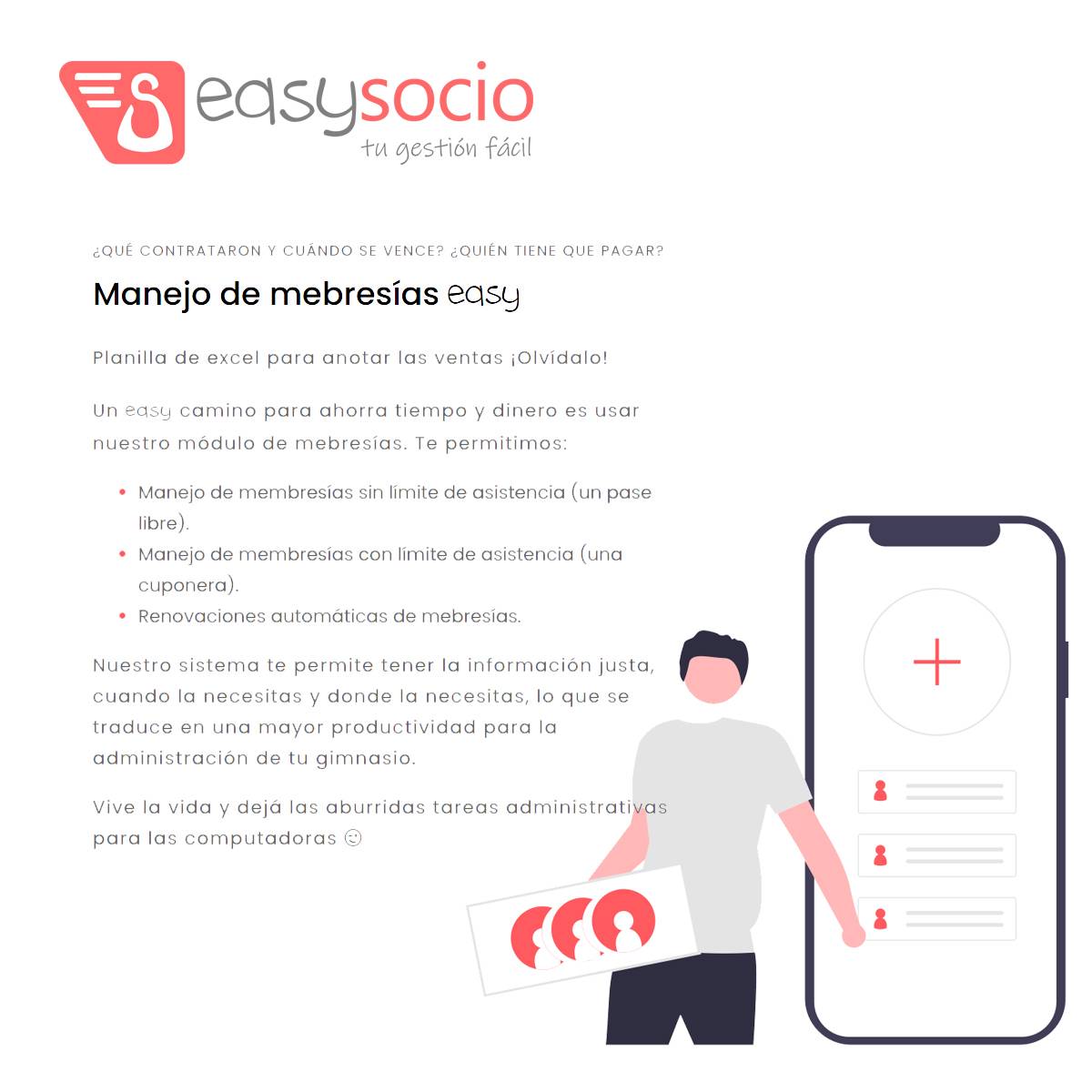Imagen adicional 7 de Software para gimnasios en la nube Easysocio
