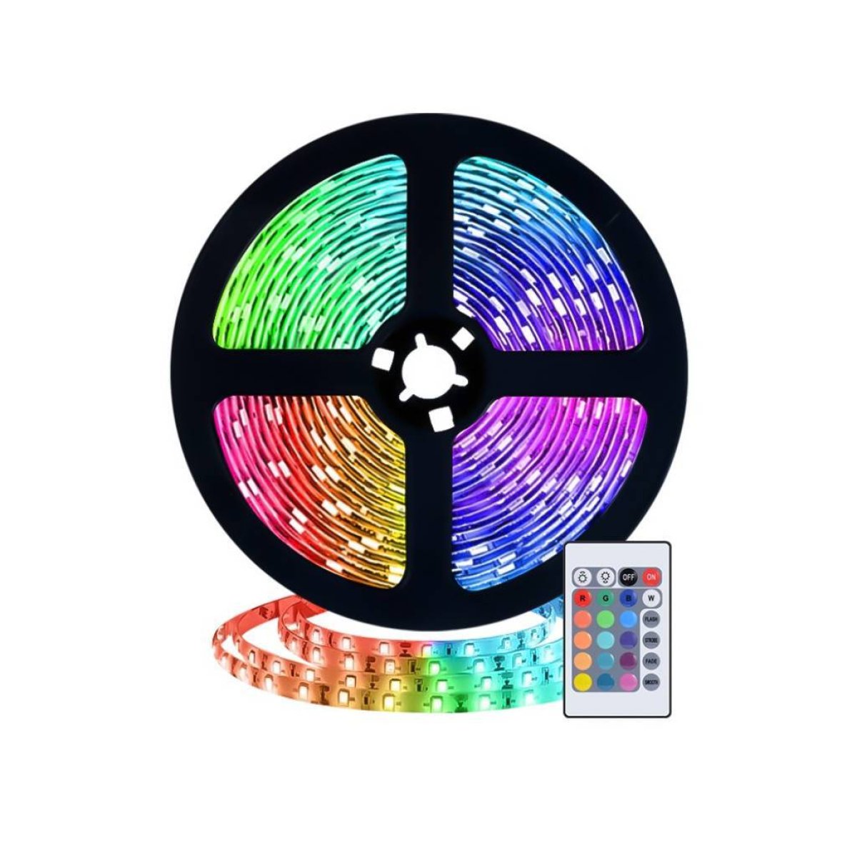 Imagen adicional 1 de TIRA LUZ LED RGB 5050 TV USB 3 METROS C/CONTROL