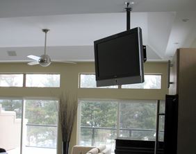 Soportes para colgar el televisor en la pared o el techo