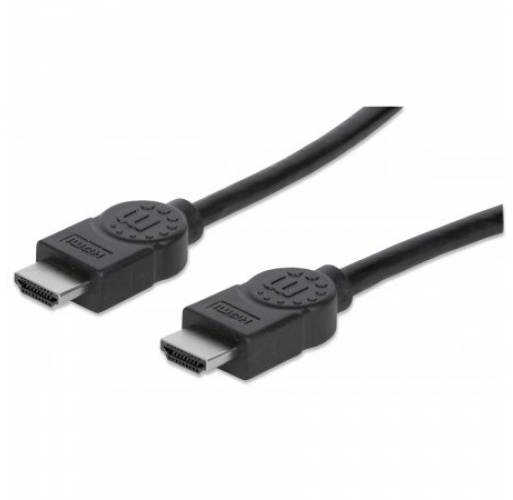 Imagen adicional 1 de Cable HDMI Macho a Macho, Blindado, Negro, 3 m Manhat