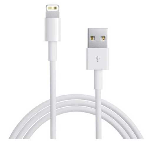 Imagen adicional 1 de Cable de Datos USB para Iphone 5,6,7 y 8 en color Blanco
