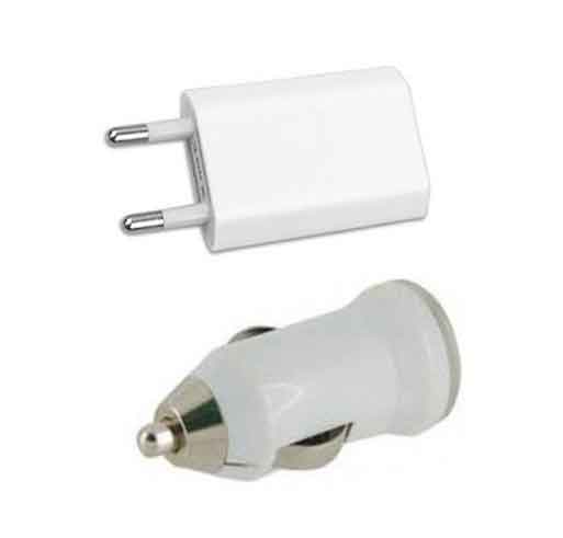 Imagen adicional 1 de Cargador USB para auto y pared de 1000mha y 5v en oferta