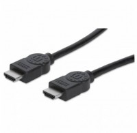 Foto del baner flotante de Cable HDMI Macho a Macho, Blindado, Negro, 3 m Manhat