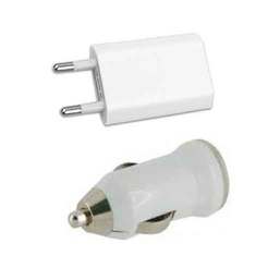 Foto del baner flotante de Cargador USB para auto y pared de 1000mha y 5v en oferta