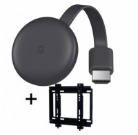Foto del baner flotante de Google Chromecast 3 + soporte para tv fijo hasta 40 pulgadas