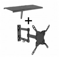 Foto del baner flotante de Soporte de tv led hasta 40 con brazo + soporte canalera