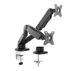 Foto del baner flotante de Soporte doble con mecanismo de gas para monitor lcd o led
